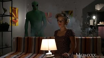 Alien Abducts Lonely Housewife For Intense Halloween Breeding